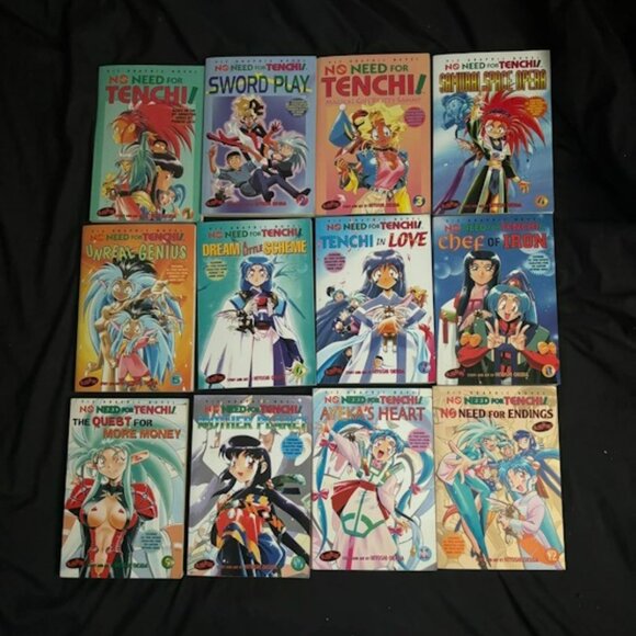 Tenchi Muyo! Ryo-Ohki / No Need For Tenchi! Japanese Manga  No Need for Tenchi! Vol. 1-12